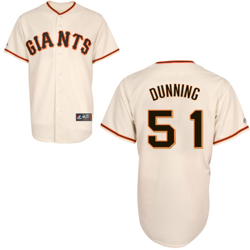Jake Dunning #51 Youth Baseball Jersey-San Francisco Giants Authentic Home White Cool Base MLB Jersey